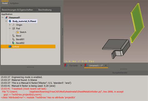 [SOLVED]Sheet metal workbench: problem with unfolding